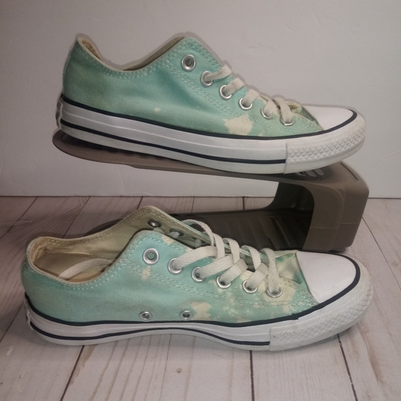 Converse low top Mint green bleached sneakers - Picture 7 of 16